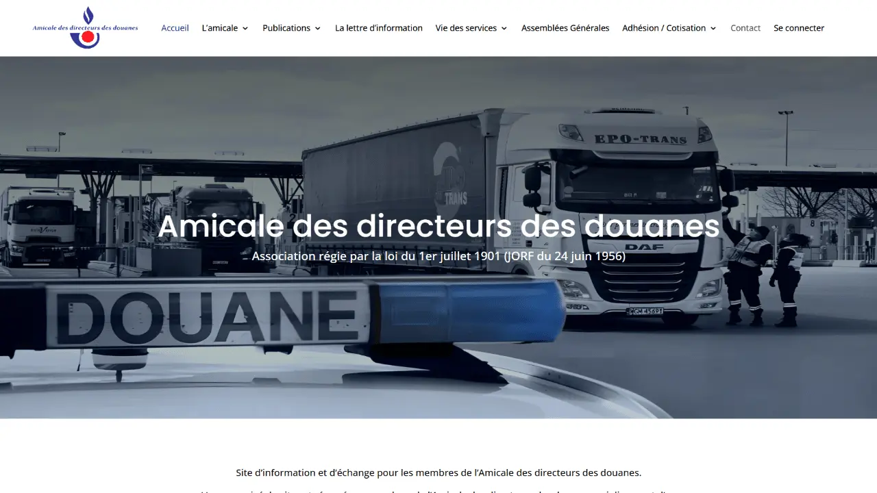 Site de l'Amicale des directeurs des douanes