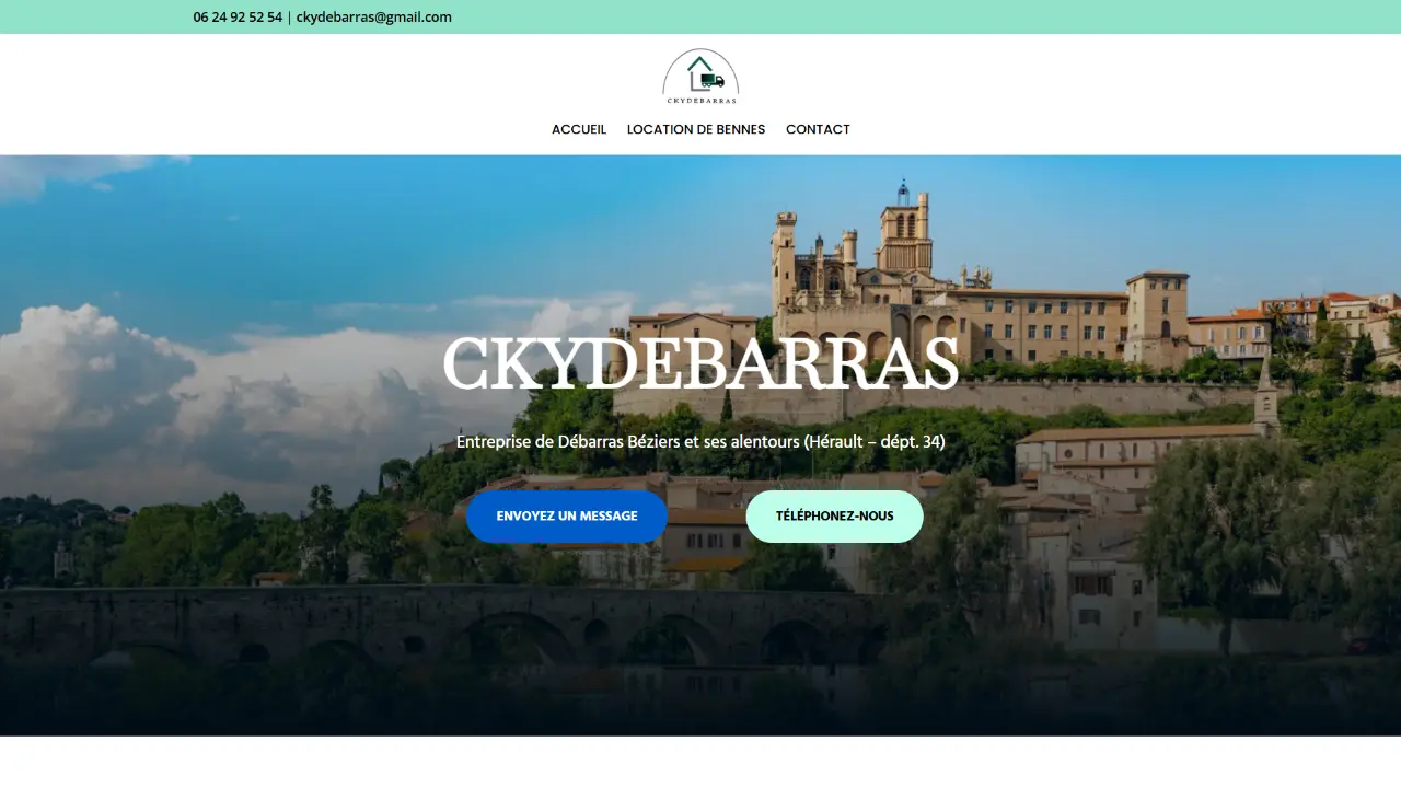 Site d'une entreprise de débarras à Béziers