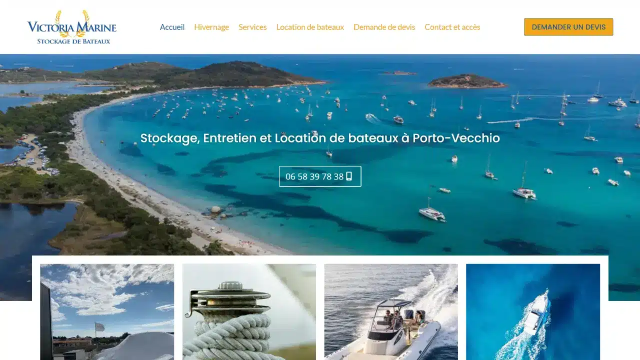 Site de location de bateaux à Porto-Vecchio